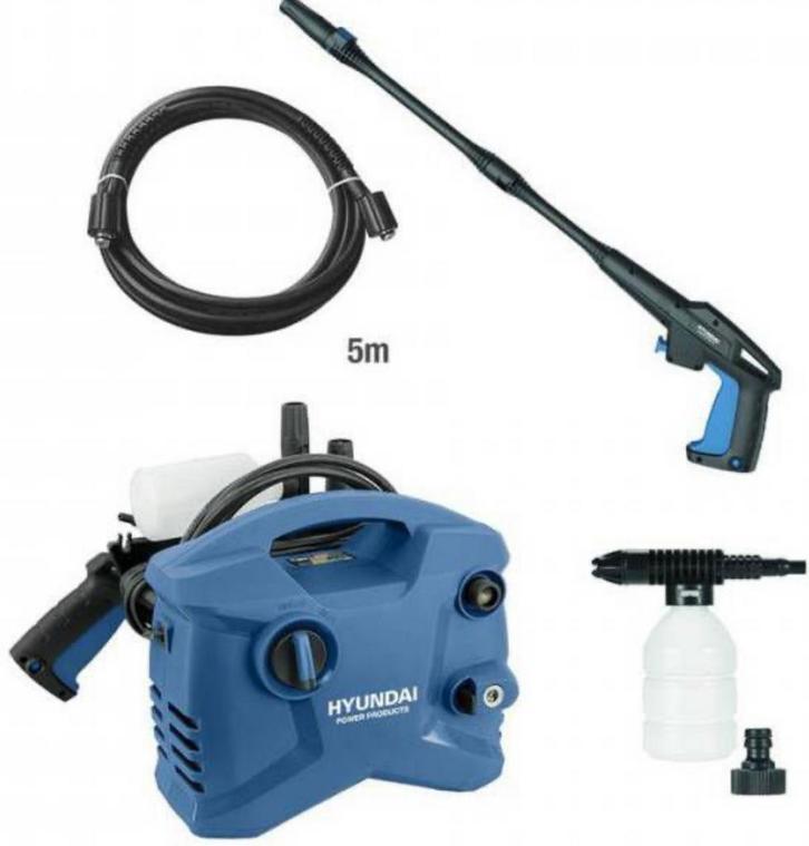 Hyundai Hogedrukreiniger - Nieuw in Doos, Tuin en Terras, Hogedrukreinigers, Nieuw, Elektrisch, Met regelbare waterdruk, Ophalen
