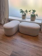 JYSK Poef OREBO Wit Off-White x2, Ophalen, Minder dan 50 cm, Teddy, 75 tot 100 cm