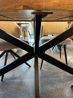 Magazijn leegverkoop eettafel ovaal mangohout matrix zwart, Nieuw, Ophalen of Verzenden, Info@wkhome.nl, Argonweg 20 Amersfoort