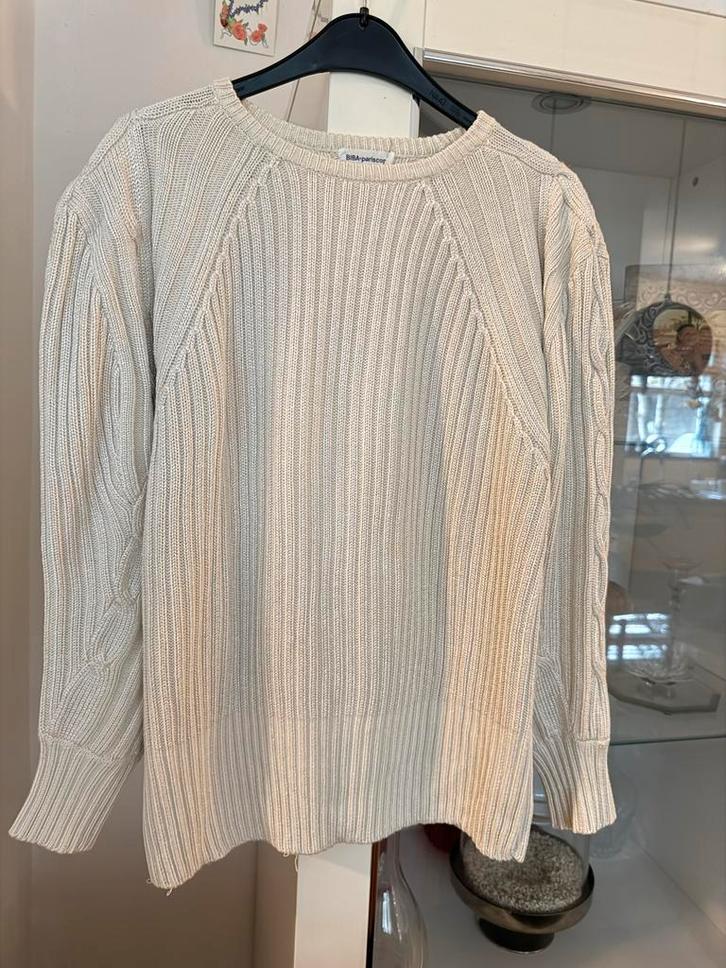 Biba Pariscop Trui Crème Maat 44/46, Kleding | Dames, Truien en Vesten, Zo goed als nieuw, Maat 46/48 (XL) of groter, Beige, Ophalen of Verzenden