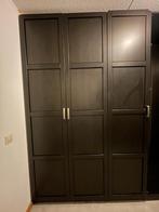 2 Pax kastdeuren Ikea zwart/bruin met scharnieren, Huis en Inrichting, 50 tot 100 cm, Gebruikt, 200 cm of meer, Ophalen
