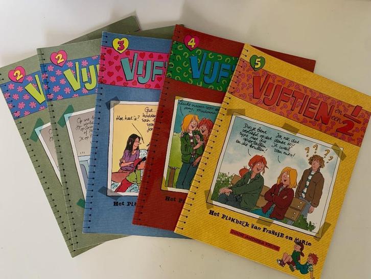 Stripboek Vijftien en een Half 4 stuks (nummer 2, 2, 4 en 5), Boeken, Stripboeken, Gelezen, Meerdere stripboeken, Ophalen of Verzenden