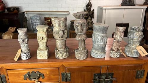 Oude Java houtsnijwerk beeldjes Indonesie snijwerk beeld, Verzamelen, Beelden en Beeldjes, Nieuw, Fantasy, Ophalen of Verzenden