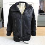 Prachtige Leren 2-Bizzy Jas (L) € 70,-, Kleding | Dames, Zwart, Maat 42/44 (L), Ophalen of Verzenden, Zo goed als nieuw