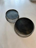 Salontafel set van 2, Ophalen, 50 tot 100 cm, Rond, Zo goed als nieuw