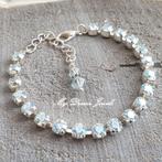 Armband " Ice Azore Blue Moon " met Swarovski Crystal, Met kristal, Overige materialen, Overige kleuren, Verzenden