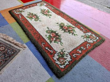 Space age jaren 70 Vintage tapijt vloerkleed ca.132x70. Zie  beschikbaar voor biedingen