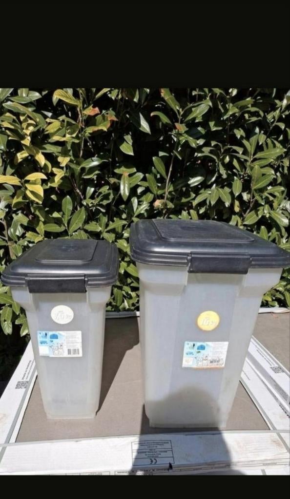 Voedselcontainer voederton voedselbak 20 L, Dieren en Toebehoren, Ophalen of Verzenden, Gebruikt