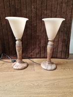 Albast lampen - 42 cm hoog, Ophalen of Verzenden