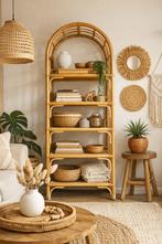 Prachtig vintage rotan etagère, Ophalen, Zo goed als nieuw