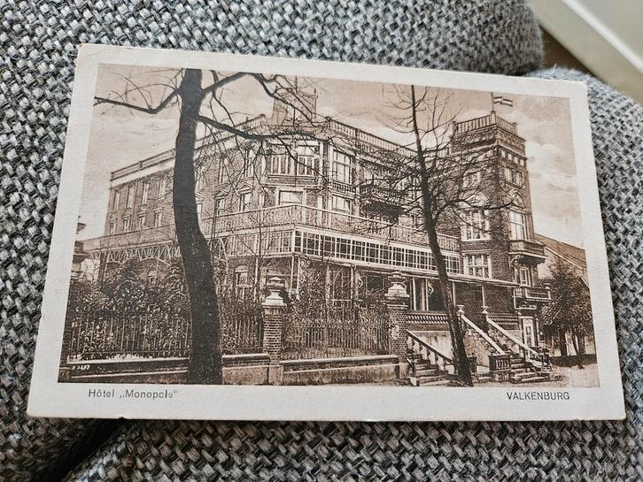 Valkenburg Ansichtkaart - Hotel Monopole, Verzamelen, Ansichtkaarten | Nederland, Gelopen, Voor 1920, Ophalen of Verzenden
