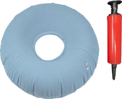 Aidapt zitring donut zitkussen met pompje - blauw, Diversen, Verpleegmiddelen, Nieuw, Ophalen
