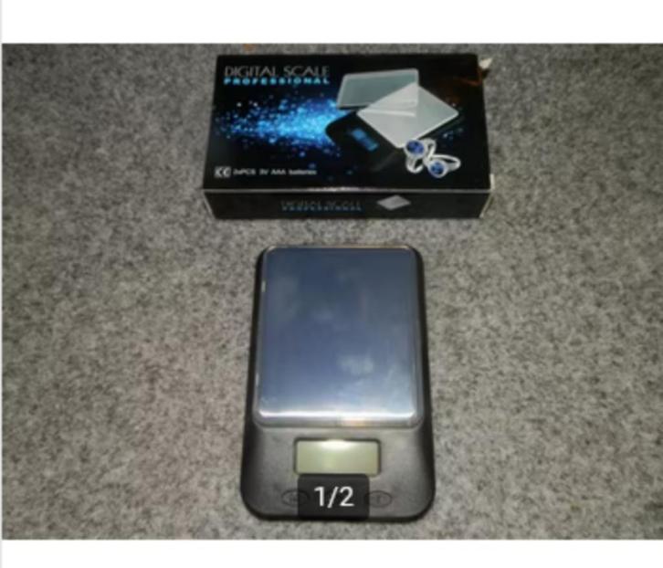Mini weegschaal digitaal, Witgoed en Apparatuur, Weegschalen, Nieuw, Digitaal, Overige typen, Fijner dan 1 gram, Minder dan 10 kg