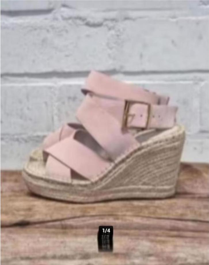 Kenneth Cole - Suedeleren sleehakken maat 37 Nieuw €120, Kleding | Dames, Schoenen, Nieuw, Sandalen of Muiltjes, Roze, Ophalen of Verzenden