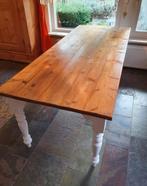 Hoogwaardige Houten boerentafel 220x88,5, Huis en Inrichting, Ophalen, 200 cm of meer, 50 tot 100 cm, Zo goed als nieuw