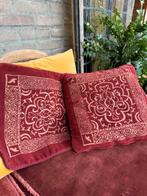 Decoratieve sierkussens bordeaux rood klassiek, Ophalen of Verzenden, Zo goed als nieuw, Rood, Vierkant