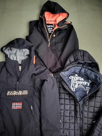 3 Jongens/Heren Jassen Napapijri & Superdry XS/S beschikbaar voor biedingen