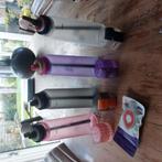 AIR-UP flessen. Roze, grijs, paars en wit, Sport en Fitness, Bidons, Ophalen of Verzenden, Zo goed als nieuw