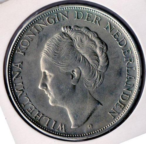 2½ Gulden - Wilhelmina 1943, Postzegels en Munten, Munten | Nederland, Losse munt, 2½ gulden, Koningin Wilhelmina, Zilver, Ophalen of Verzenden
