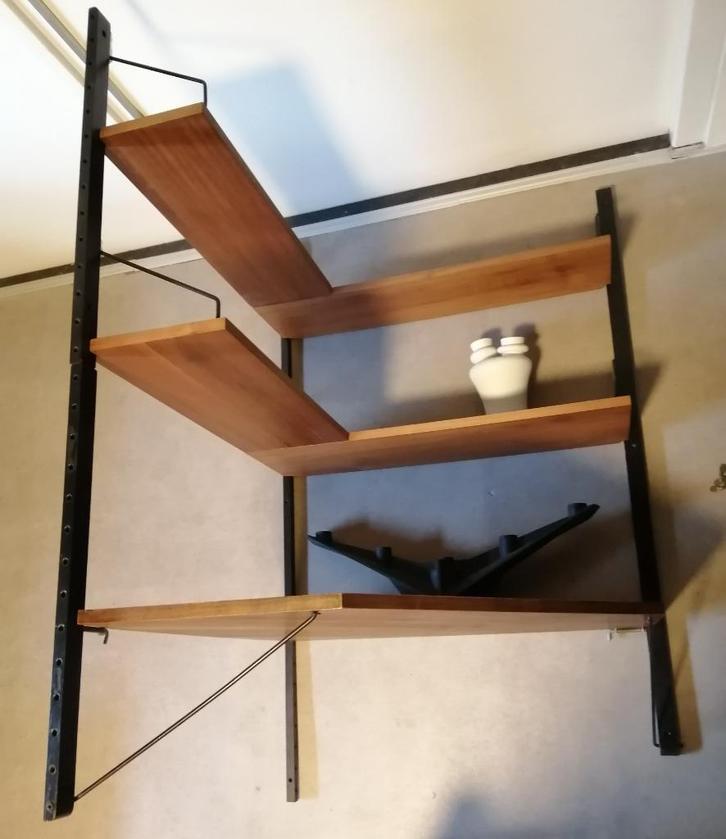 Poul Cadovius Royal System wandmeubel, jaren 60 retro, Huis en Inrichting, Kasten | Wandmeubels, Gebruikt, 100 tot 150 cm, Minder dan 150 cm