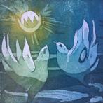 Ets van Toos Vos (1943) - Vogels en Zonlicht Ingelijst, Antiek en Kunst, Kunst | Etsen en Gravures, Ophalen of Verzenden