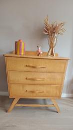 Vintage ladekast met 3 lades uit de jaren '50 '60, Ophalen, Gebruikt, Vintage, 50 tot 100 cm