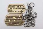 US WWII Next of Kin Monel Dog Tag Set, Verzamelen, Ophalen of Verzenden, Landmacht, Amerika, Kleding of Schoenen