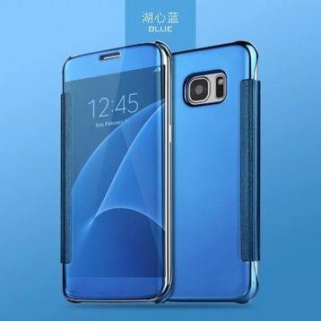 Clear View Cover voor Galaxy S6 Edge _ Blauw beschikbaar voor biedingen