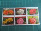 Suriname Bloemen, Postzegels en Munten, Postzegels | Suriname, Ophalen of Verzenden, Postfris
