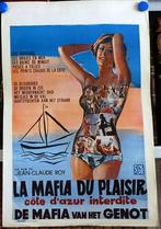 Filmposter La mafia du plaisir / De mafia van het genot, Ophalen of Verzenden, Gebruikt, A1 t/m A3, Film en Tv