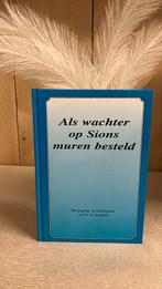 KR-2 Ds A Schultink - Als wachter op Sions muren besteld, Boeken, Godsdienst en Theologie, Ophalen of Verzenden, Gelezen