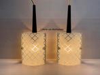 Scandinavisch Design glas teak hout jaren 50  hanglamp, Huis en Inrichting, Lampen | Hanglampen, Ophalen of Verzenden