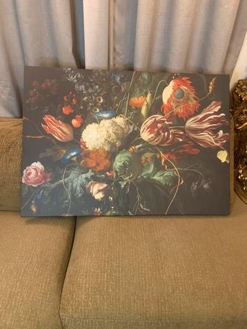Bloemstilleven Print canvas groot beschikbaar voor biedingen