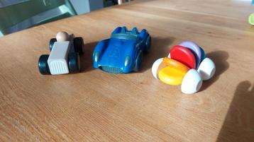 Set van 3 Speelgoedauto's - PlanToys & GreenToys beschikbaar voor biedingen