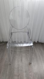 Replica Victoria Ghost (Kartell) kristal Kunststof stoel, Huis en Inrichting, Stoelen, Kunststof, Gebruikt, Eén, Ophalen