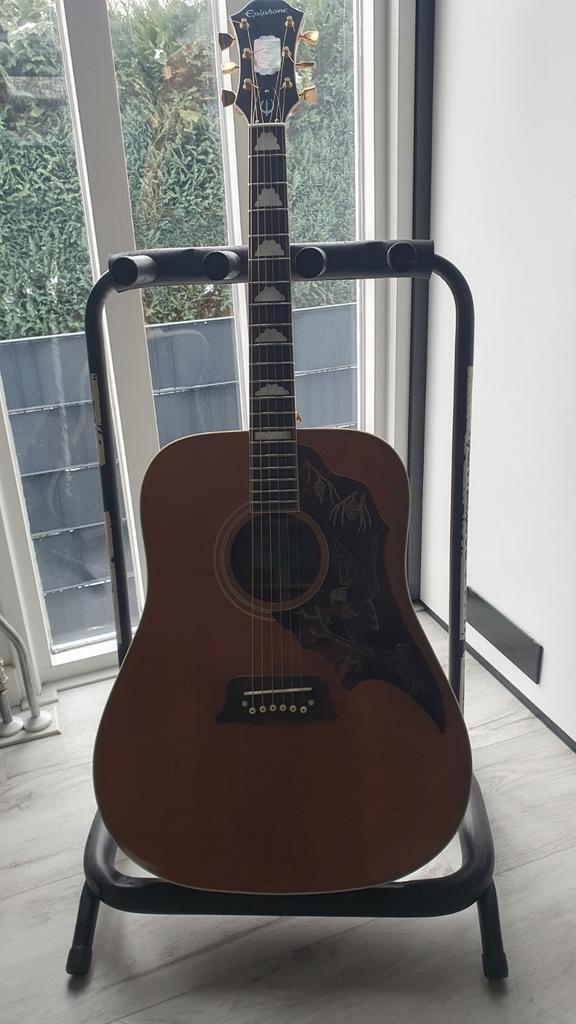 epiphone masterbuilt exellente antique naturel, Muziek en Instrumenten, Snaarinstrumenten | Gitaren | Akoestisch, Ophalen