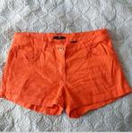 Kort spijkerbroekje oranje/rood, H&M, maat S, Ophalen of Verzenden