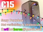 Feestje! Party Muziekbox, Karaoke + Partytent etc., Hobby en Vrije tijd, Feestartikelen | Verhuur, Nieuw, Ophalen of Verzenden
