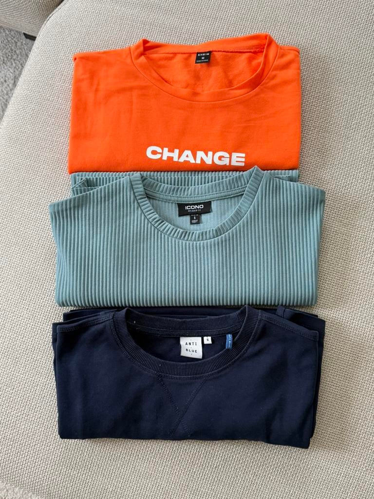 3 T-shirt - maat S en M, Kleding | Heren, Ophalen of Verzenden, Zo goed als nieuw