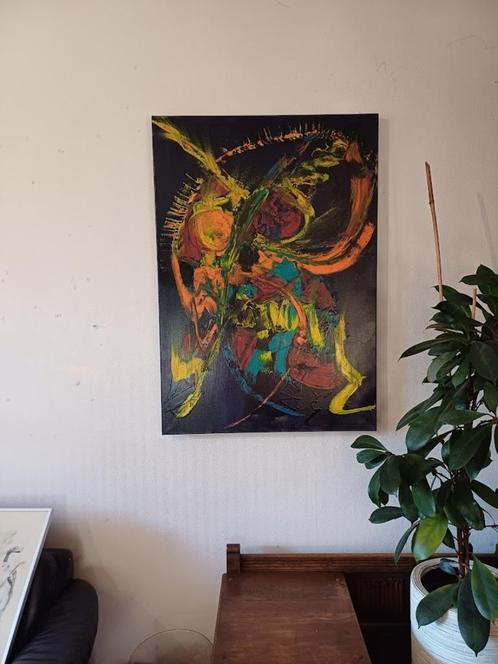 Schilderij van Ed Bos, 70x100 cm, Antiek en Kunst, Kunst | Schilderijen | Abstract, Ophalen