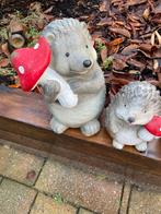 Leuke set stenen egeltjes, Tuin en Terras, Ophalen, Gebruikt, Steen, Dierenbeeld