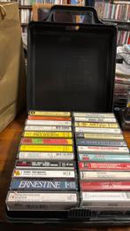 24 originele cassettebandjes en koffer klassiek pop, Ophalen of Verzenden, Gebruikt, Boxset