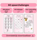 60 spaarchallenges (cashstuffing), Aesthetic Pink Theme, Ophalen, Nieuw, Overige thema's