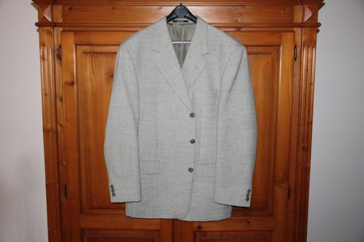 Zomer colbert, licht groen gemelleerd, Kleding | Heren, Kostuums en Colberts, Zo goed als nieuw, Maat 52/54 (L), Groen, Verzenden