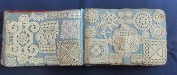 antiek kant in album *Marries* beschikbaar voor biedingen