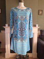 Exquiss's lichtblauw chique paisley jurk S / M 38 gratis ver, Maat 38/40 (M), Exquiss's, Blauw, Ophalen of Verzenden