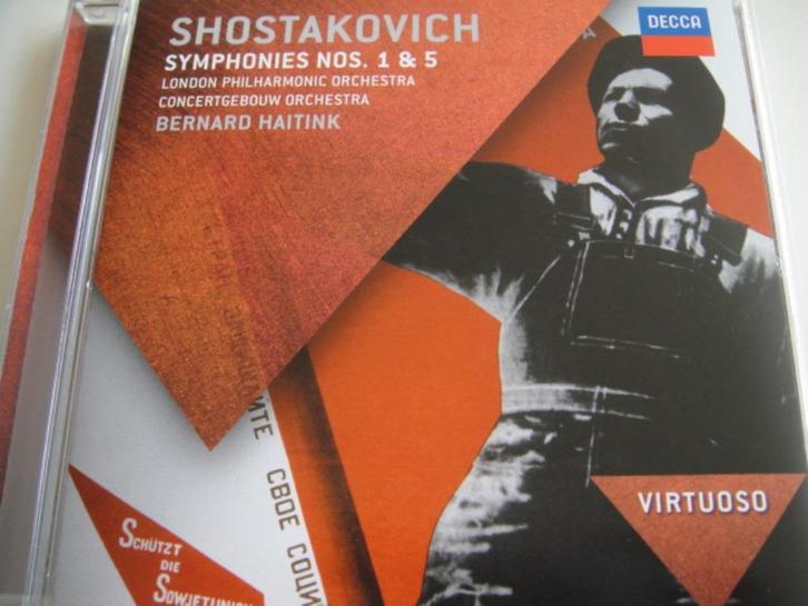 SHOSTAKOVICH Symphonies nos. 1 & 5 CD HAITINK DECCA VIRTUOSO, Cd's en Dvd's, Cd's | Klassiek, Zo goed als nieuw, Orkest of Ballet