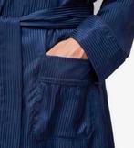 Derek Rose Luxe Badjas Dressing Gown Woburn Silk Satin Navy, Blauw, Ophalen of Verzenden, H, H