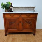 Vintage Antiek dressoir commode ladekast met marmer blad 512, Huis en Inrichting, Kasten | Ladekasten, Valkenswaard, Gebruikt