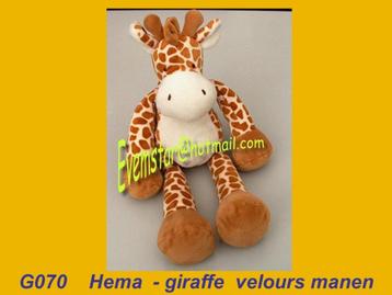 G070 Giraffe Giraf – ( Nicotoy ) Hema 35cm beschikbaar voor biedingen